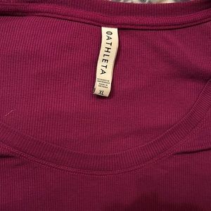 Temp on hold! Athleta Relaxed RIBBED Muscle tank/ cap slv  *Plus Size 1-2X